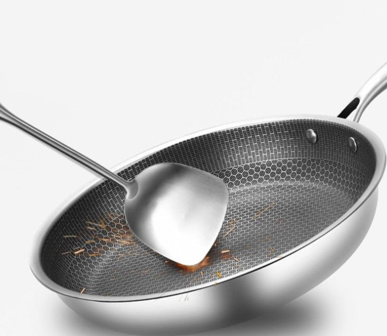 KitchenPro | Sartén de acero inoxidable antiadherente