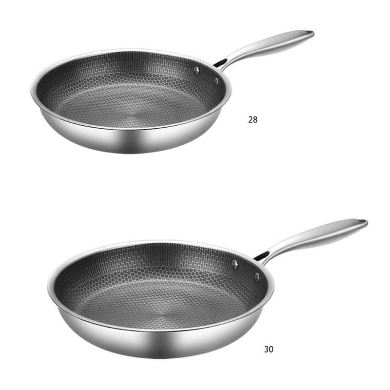 KitchenPro | Sartén de acero inoxidable antiadherente
