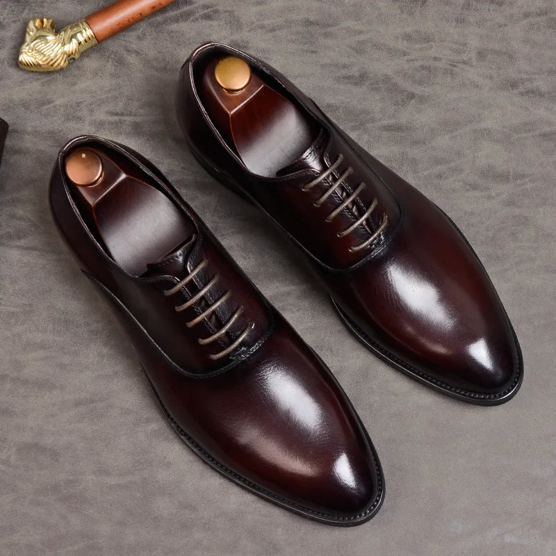 FusionFit Heren Echt Leren Oxford Schoenen