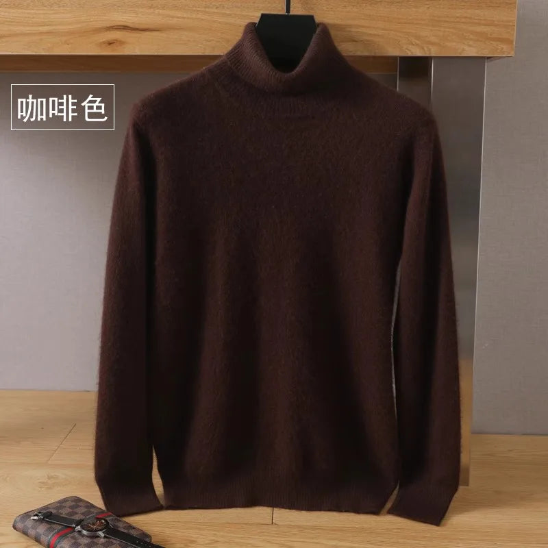 Japanese-knit - Men's 100% Cashmere - pure cashmere velvet Sweater