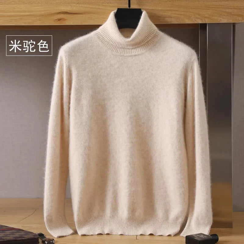 Japanese-knit - Men's 100% Cashmere - pure cashmere velvet Sweater