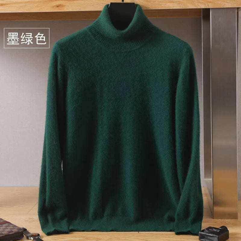 Japanese-knit - Men's 100% Cashmere - pure cashmere velvet Sweater