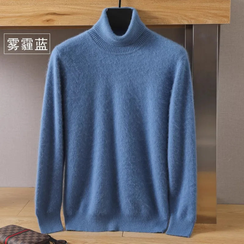 Japanese-knit - Men's 100% Cashmere - pure cashmere velvet Sweater