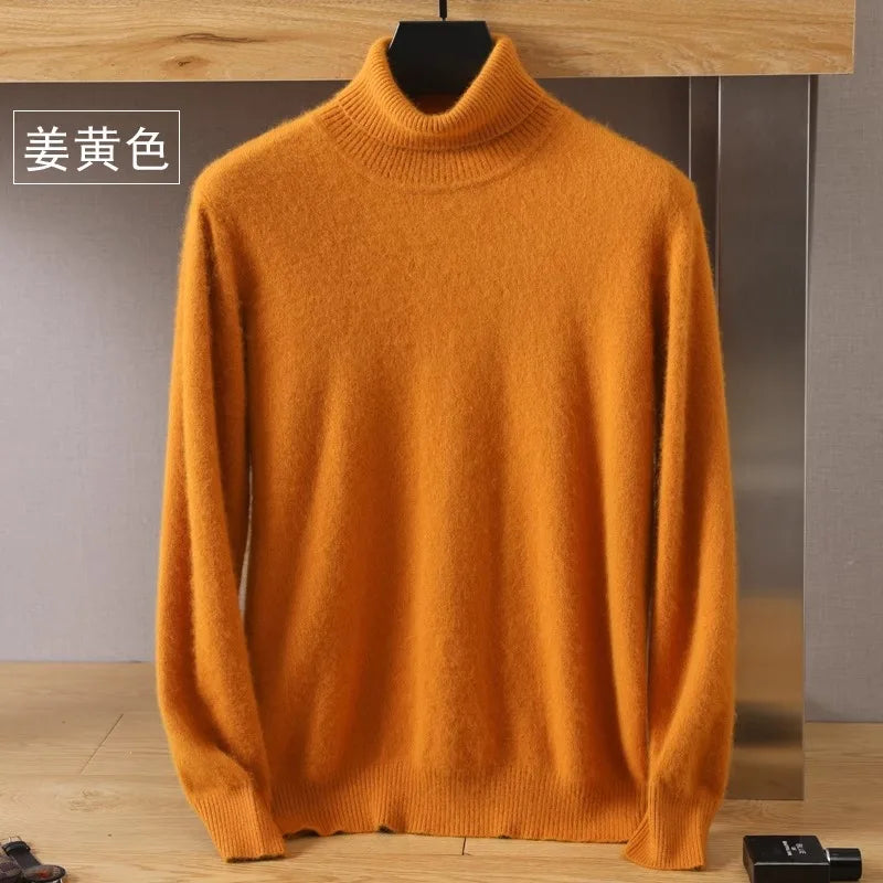 Japanese-knit - Men's 100% Cashmere - pure cashmere velvet Sweater