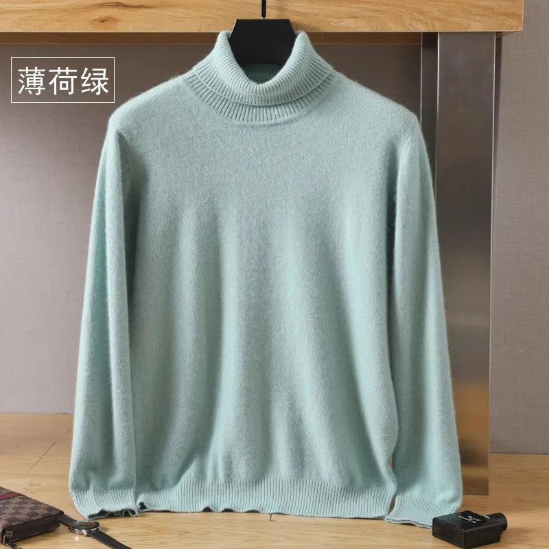 Japanese-knit - Men's 100% Cashmere - pure cashmere velvet Sweater