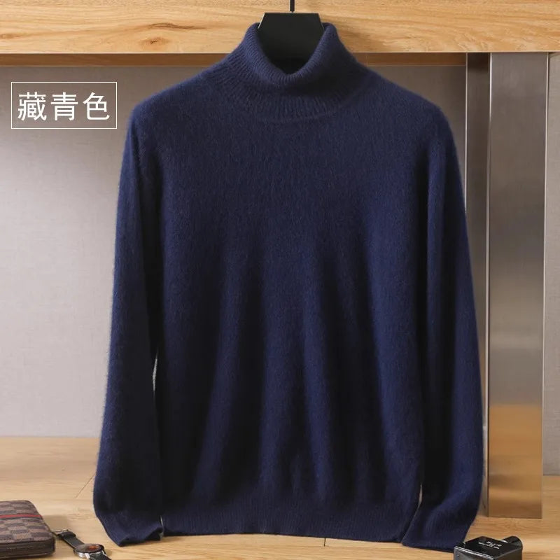 Japanese-knit - Men's 100% Cashmere - pure cashmere velvet Sweater