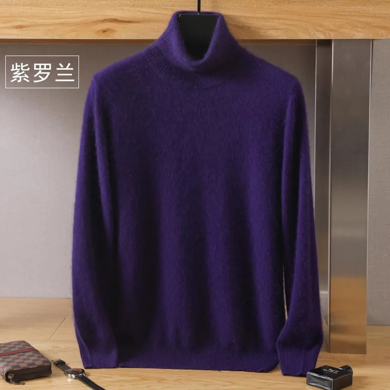 Japanese-knit - Men's 100% Cashmere - pure cashmere velvet Sweater