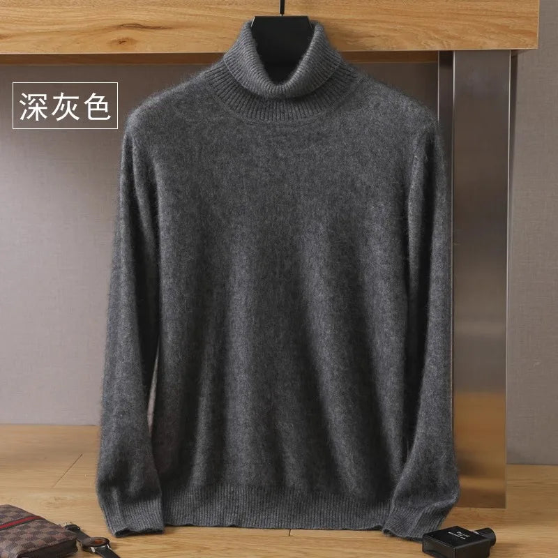 Japanese-knit - Men's 100% Cashmere - pure cashmere velvet Sweater