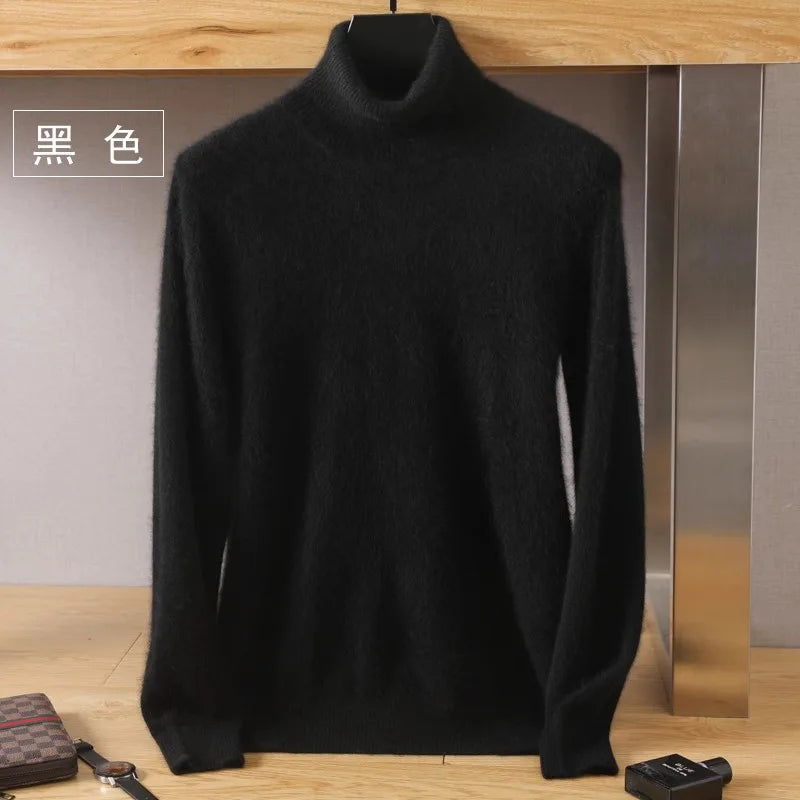 Japanese-knit - Men's 100% Cashmere - pure cashmere velvet Sweater