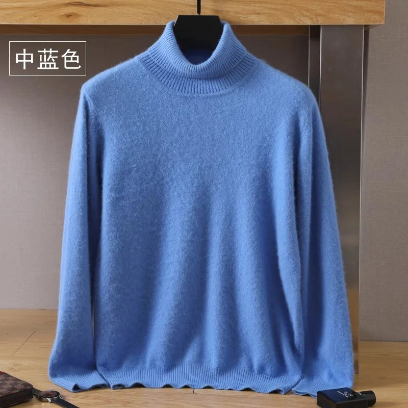 Japanese-knit - Men's 100% Cashmere - pure cashmere velvet Sweater