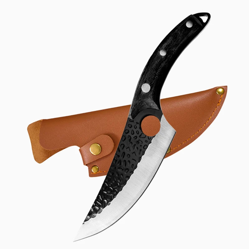 Cuchillo Huusk - Cuchillo de Cocina Japonés Hecho a Mano de Control Premium