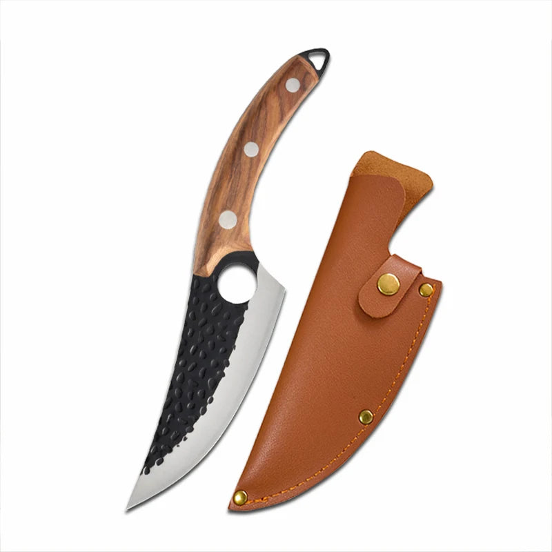 Cuchillo Huusk - Cuchillo de Cocina Japonés Hecho a Mano de Control Premium