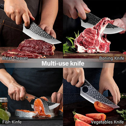 Cuchillo Huusk - Cuchillo de Cocina Japonés Hecho a Mano de Control Premium