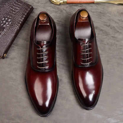 FusionFit Heren Echt Leren Oxford Schoenen