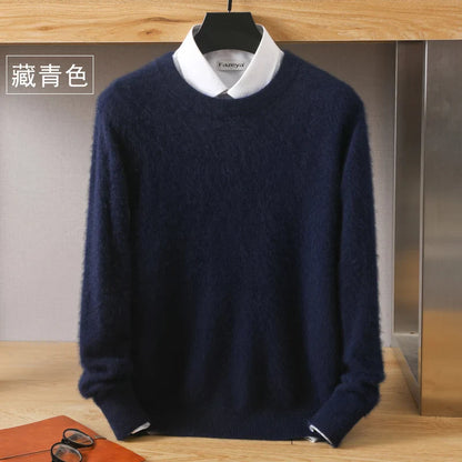 Leonard: Luxury 100% Pure Cashmere Sweater | Japanese-knit - O-Neck Pullover