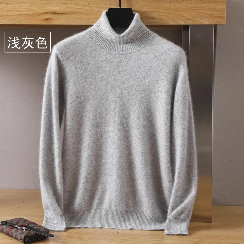 Japanese-knit - Men's 100% Cashmere - pure cashmere velvet Sweater