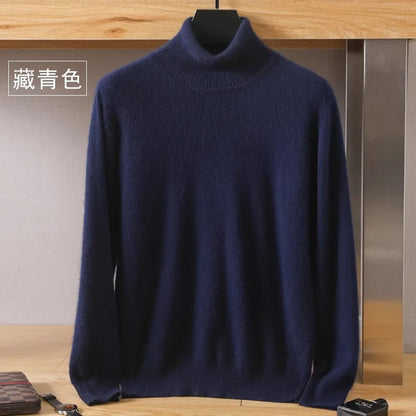 Japanese-knit - Men's 100% Cashmere - pure cashmere velvet Sweater