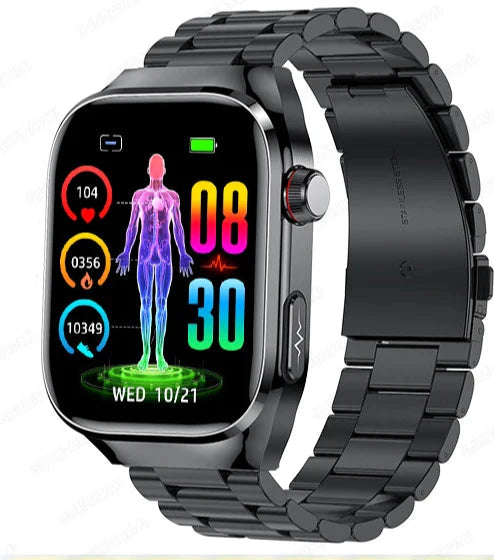 Maxwell Health Smartwatch – Blood Sugar, Uric Acid, ECG+PPG, & Bluetooth Call