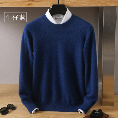 Leonard: Luxury 100% Pure Cashmere Sweater | Japanese-knit - O-Neck Pullover
