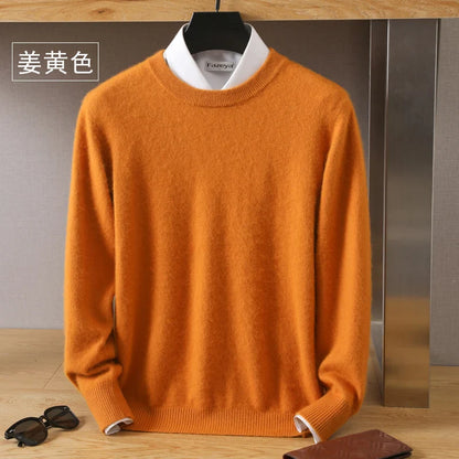 Leonard: Luxury 100% Pure Cashmere Sweater | Japanese-knit - O-Neck Pullover