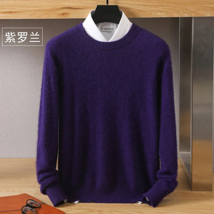 Leonard: Luxury 100% Pure Cashmere Sweater | Japanese-knit - O-Neck Pullover