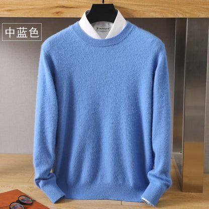 Leonard: Luxury 100% Pure Cashmere Sweater | Japanese-knit - O-Neck Pullover